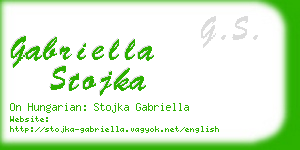 gabriella stojka business card